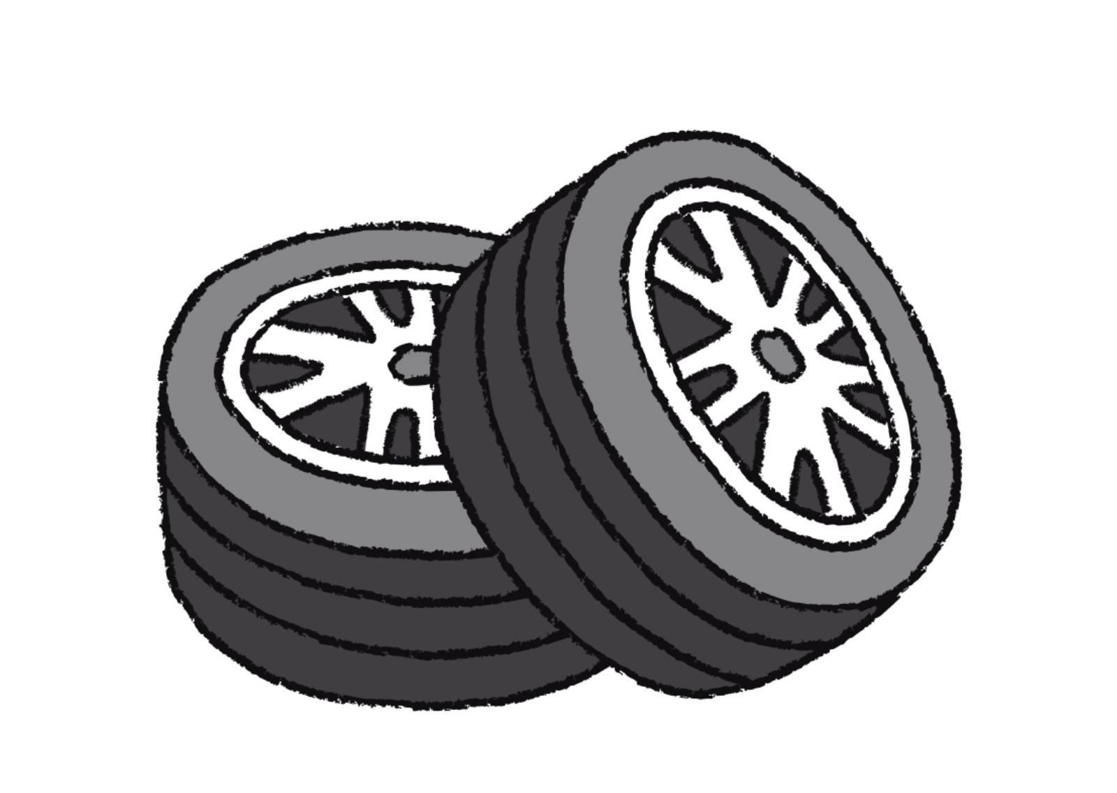 تبديل اطارات امام المنزل